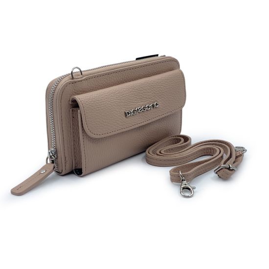 Сумка мини кросс-боди Di Gregorio розовая кожаная - фото 2, 8722 DG CIPRIA24