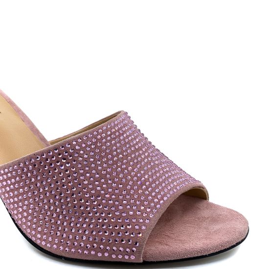 Сабо Gianni Renzi розовые замшевые - фото 6, RA1060B GR