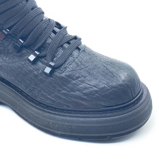 Ботинки 7AM черные кожаные демисезонные - фото 6, 