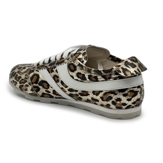 Кроссовки INSIDE леопардовый принт кожаные - фото 3, C924С1 INS LEO