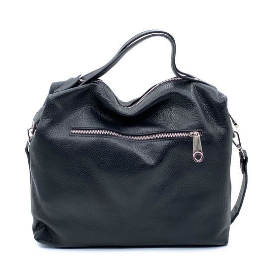 Сумка Di Gregorio черная кожаная - фото 3, 