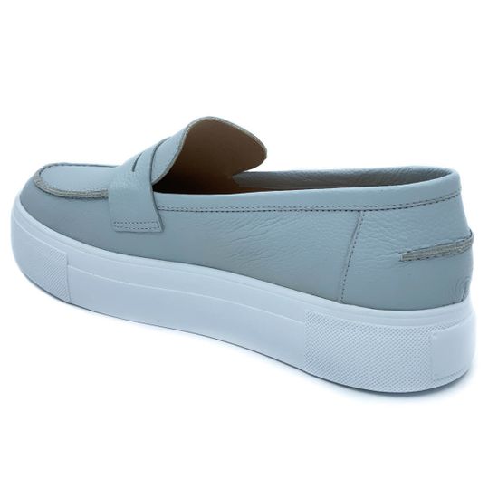 Лоферы Cover голубые кожаные - фото 3, 1705803 COV