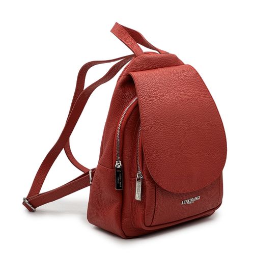 Сумка-рюкзак Renato Angi красная кожаная - фото 2, 3360401 RA ROSSO