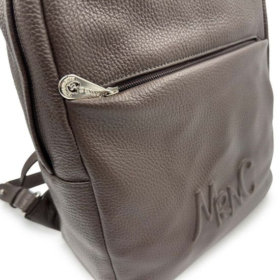 Рюкзак Marina Creazioni унисекс коричневый кожаный - фото 5, B7094 MC MORO