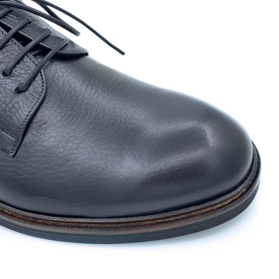 Туфли Mario Bruni черные кожаные демисезонные - фото 6, 64124 MB NERO