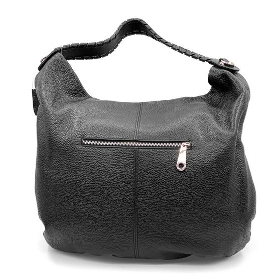 Сумка Di Gregorio черная кожаная - фото 3, 