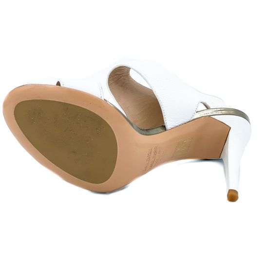 Босоножки Renzi кожаные белые - фото 4, 501500C RZ