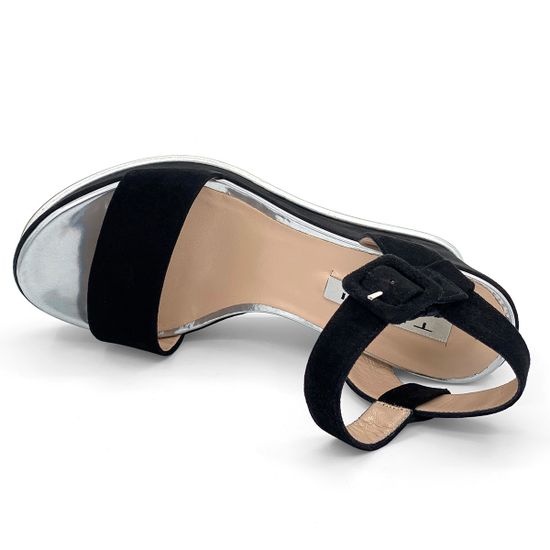 Босоножки Tiffi черные замшевые - фото 4, 