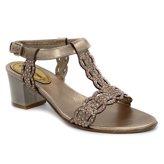 Босоножки Loretta Pettinari золотые - фото 2, 