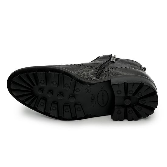 Ботинки Mario Bruni черные кожаные на меху - фото 4, 13287 MB NERO