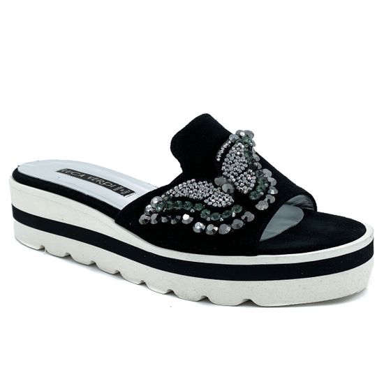 Шлепанцы Luca Verdi черные - фото 2, 