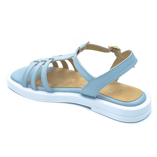 Босоножки Cover голубые кожаные - фото 3, 139-13 COV