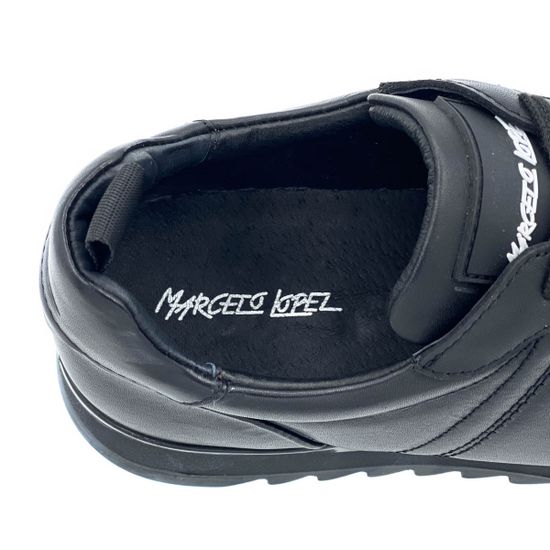 Кроссовки Marcelo Lopez черные кожаные демисезонные - фото 7, CN50431 ML