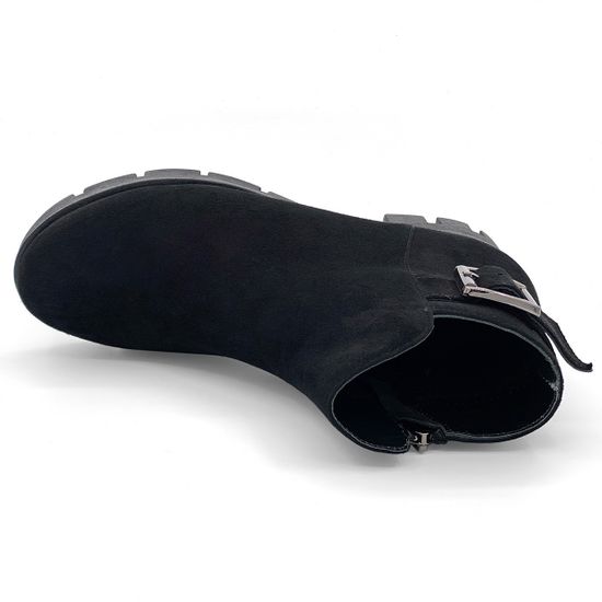 Ботинки Cover черные замшевые на байке - фото 5, 