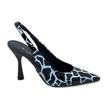 Туфли Tiffi черно-белые из ламинированной кожи - фото 1, J903/90 TI GIRAFFA NERO