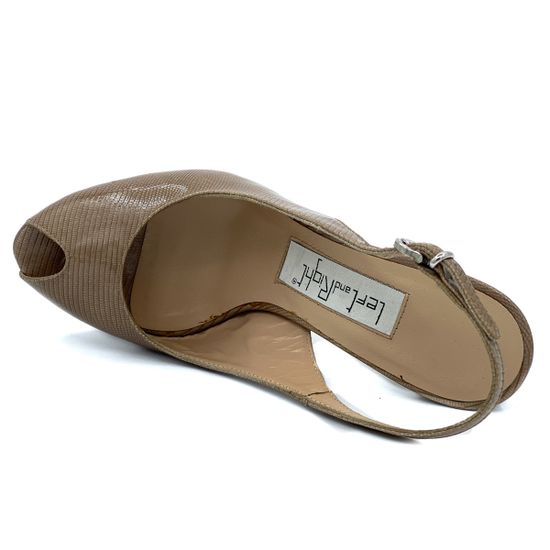 Босоножки Left&amp;Right бежевые из лакированной кожи - фото 5, Y107 LR