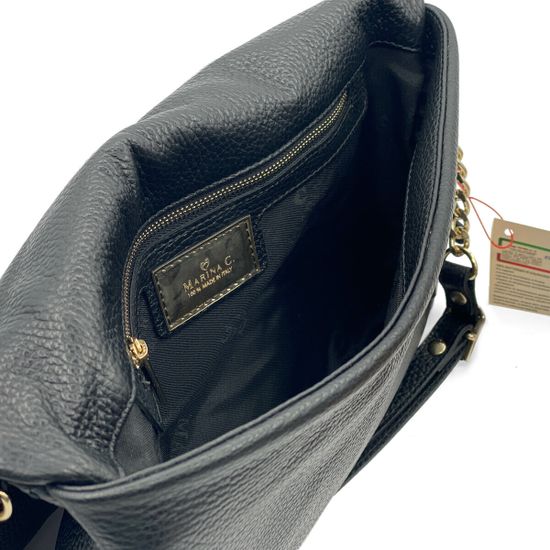 Сумка Marina Creazioni черная кожаная - фото 3, B6254 MC NERO