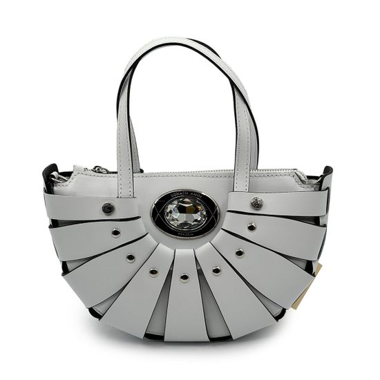 Сумка Renato Angi белая кожаная - фото 1,