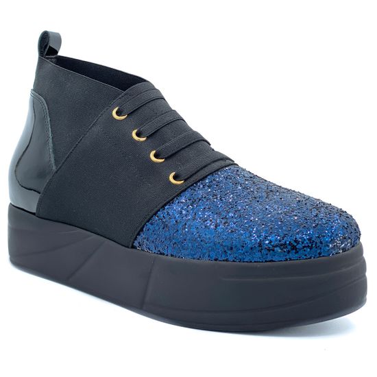 Ботинки Jeannot черно-синие - фото 2, 