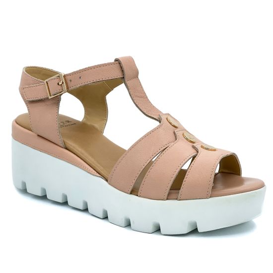 Босоножки Cover кожаные пудра - фото 2, 