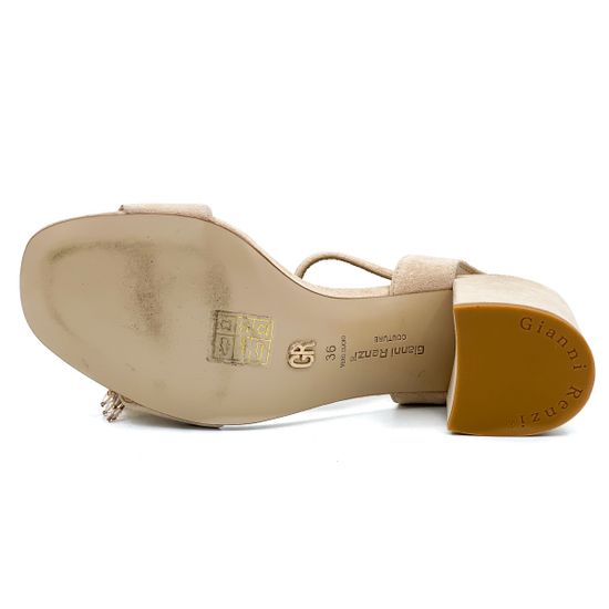 Босоножки Gianni Renzi бежевые - фото 4, RA1086B GR