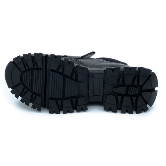 Полуботинки Jeannot черно-зеленые кожаные демисезонные - фото 4, 79111 JN