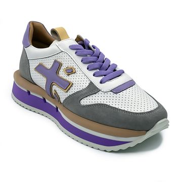 Кроссовки Lab Milano мультиколор кожаные с перфорацией - фото 2, 0101157 LAB BIANCO