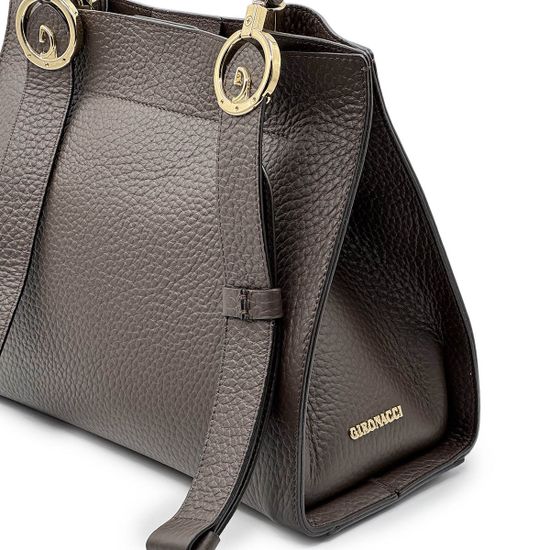 Сумка Gironacci коричневая кожаная - фото 4, 2512 GIR MORO