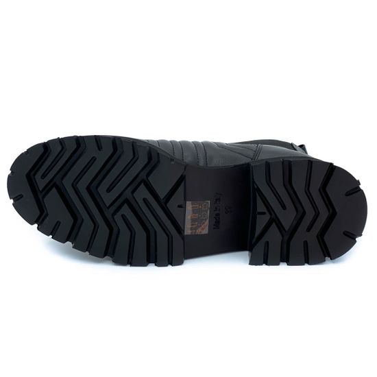 Ботинки Tiffi черные кожаные демисезонные - фото 4, 