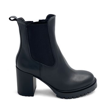 Ботильоны CVCover черные кожаные на меху - фото 1, 840101-2 COV