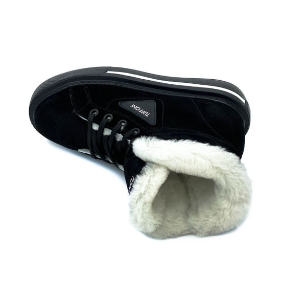 Ботинки Tuffoni черные замшевые МЕХ - фото 5, 3622004VF TUF