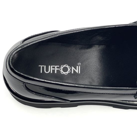 Лоферы Tuffoni черные лакированные демисезонные - фото 7, 