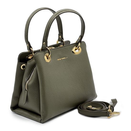 Сумка Gilda Tonelli зеленая кожаная - фото 2, 1902 TON VERDE