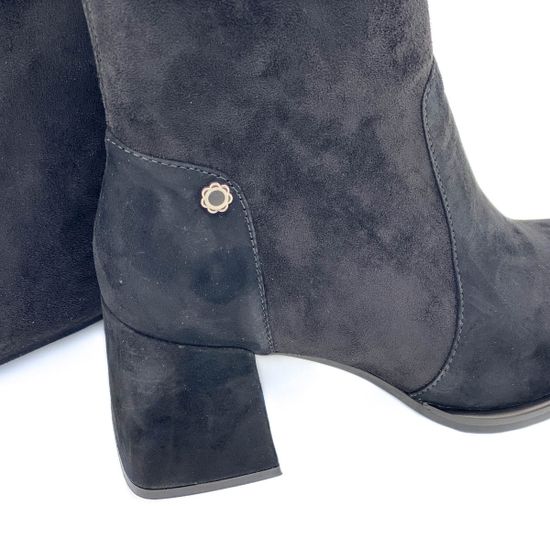 Сапоги Tuffoni черные замшевые Байка - фото 4, 