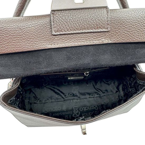 Сумка Renato Angi коричневая кожаная - фото 6, 3452801 RA MORO