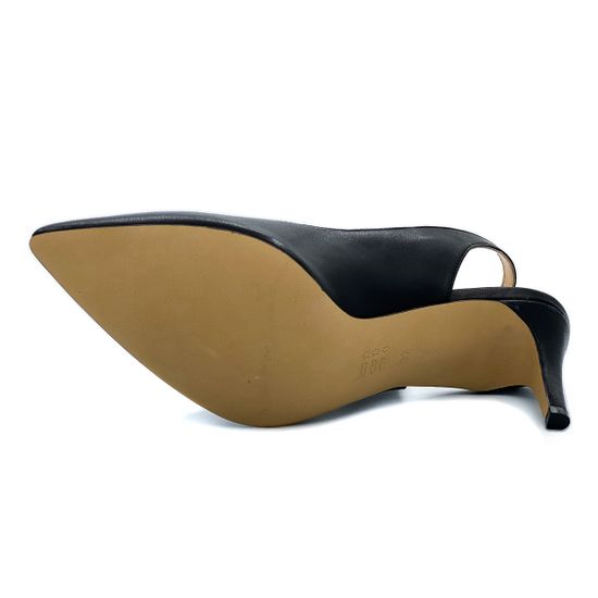 Туфли женские Cover с открытой пяткой кожа черные - фото 4, 18014 COV NERO