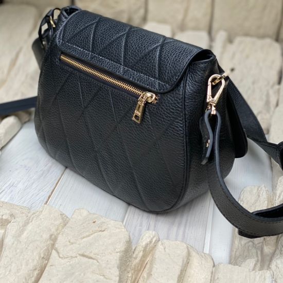 Сумочка Ripani черная кожаная - фото 7, 3823OR RP NERO