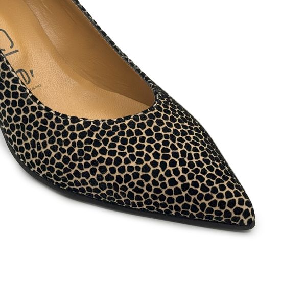 Туфли MOT CLE бежевые замшевые &quot;жираф&quot; - фото 6, MOT2720 MOT GIRAFF