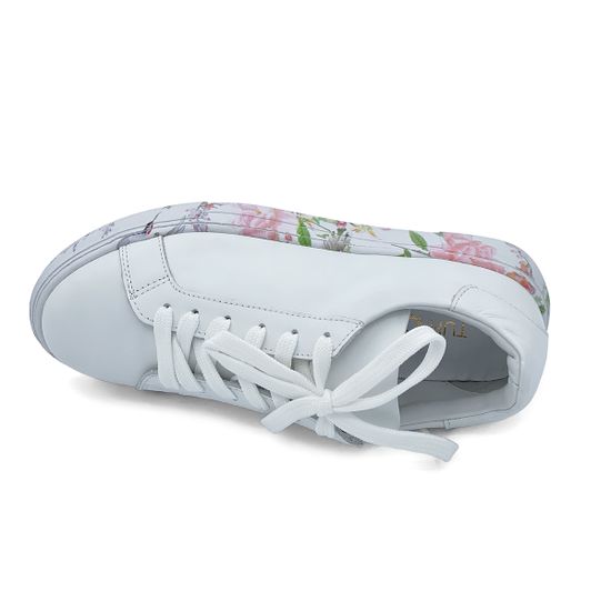 Кеды TUFFONI белые кожаные с цветной подошвой - фото 5, 5323010LL TUF