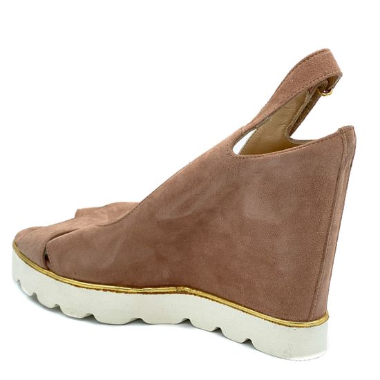 Босоножки Kelton бежевые замшевые - фото 3, V5308 KEL FANGO