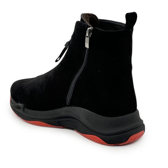 Ботинки Cover черные замшевые МЕХ 2025 - фото 3, 1515-3 COV 2025