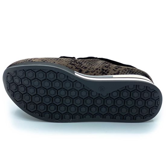 Сникерсы Jeannot черно-коричневые замшевые МЕХ - фото 4, 