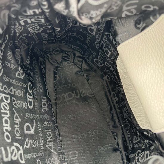 Сумка-рюкзак Renato Angi белая кожаная - фото 5, 3254701 RA BIANCO