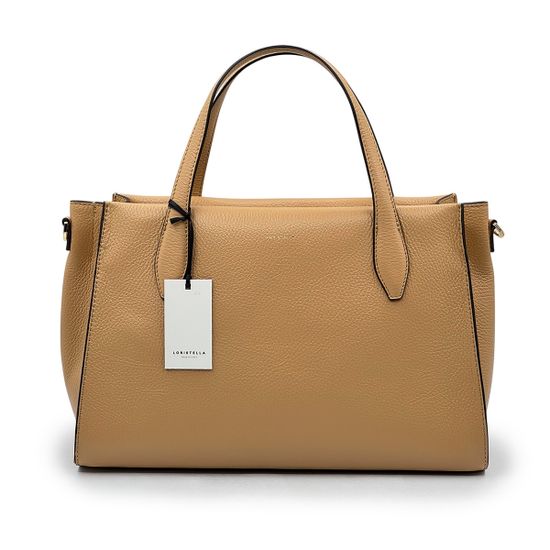 Сумка Loristella бежевая кожаная - фото 3, 2823 LS BEIGE