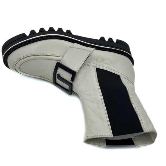 Ботинки Jeannot бежевые кожаные демисезонные - фото 5, HJ545H JN BIANCO