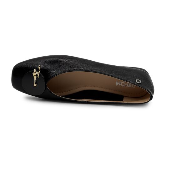 Балетки TUFFONI черные кожаные - фото 5, 2425018LL TUF NERO