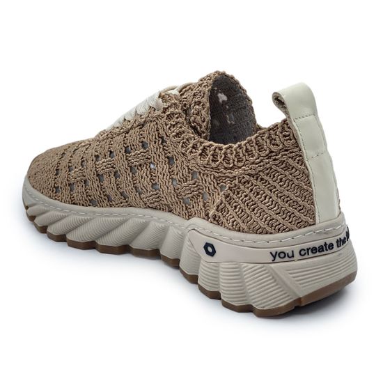 Кроссовки Lab Milano бежевые текстильные с перфорацией - фото 3, V002 LAB BEIGE