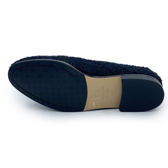 Лоферы Ilasio Renzoni черные текстильные - фото 4, 5271 IR NERO