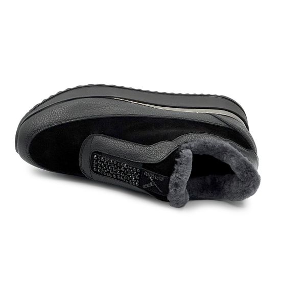 Полуботинки KELTON черные замша/кожа на меху - фото 5, AI0120M KEL NERO