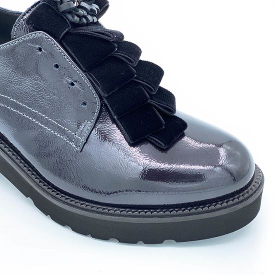 Полуботинки Donna Soft серые наплак демисезонные - фото 6, 